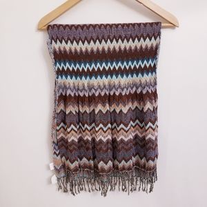 NWT Word Market Chevron Stripe Scarf Wrap